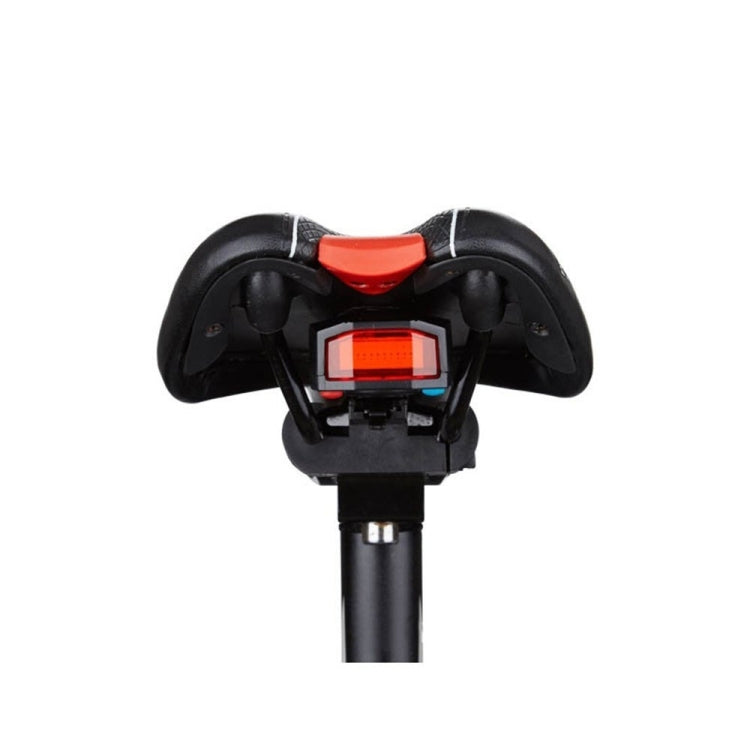 IP65防水 USB充電式 スマートCOB LED アラーム自転車リアライト テールライト リモコン付き、制御距離：1-100m、IP65防水テールライト