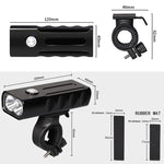 BX2 USB充電式 自転車ライト フロントハンドルバーLEDライト（3時間、L2ランプビーズ）、3時間、L2ランプビーズ
