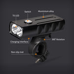 BX2 USB充電式 自転車ライト フロントハンドルバーLEDライト（3時間、L2ランプビーズ）、3時間、L2ランプビーズ
