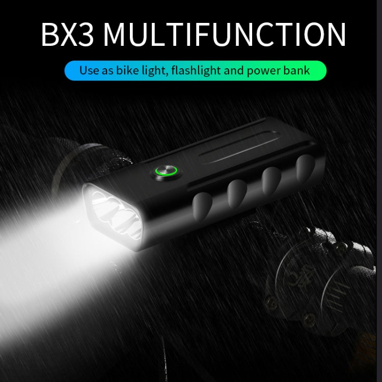 BX3 USB充電式 自転車ライト フロントハンドルバーLEDライト（10時間、T6+A02ランプ）、10時間、T6+A02ランプ