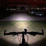BX3 USB充電式 自転車ライト フロントハンドルバーLEDライト（10時間、T6+A02ランプ）、10時間、T6+A02ランプ