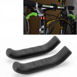 1ペア ユニバーサルタイプ 自転車ブレーキシリコン保護カバー、ブレーキカバー ブラック