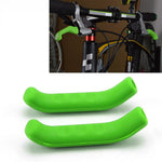 1ペア ユニバーサルタイプ 自転車ブレーキシリコン保護カバー、ブレーキカバー イエロー、ブレーキカバー レッド、ブレーキカバー ブルー、ブレーキカバー グリーン