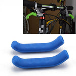 1ペア ユニバーサルタイプ 自転車ブレーキシリコン保護カバー、ブレーキカバー イエロー、ブレーキカバー レッド、ブレーキカバー ブルー、ブレーキカバー グリーン