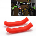 1ペア ユニバーサルタイプ 自転車ブレーキシリコン保護カバー、ブレーキカバー イエロー、ブレーキカバー レッド、ブレーキカバー ブルー、ブレーキカバー グリーン