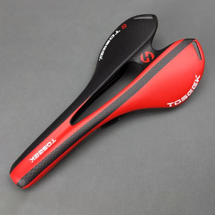 TOSEEK ロードバイク カーボンファイバーシート 自転車ホローシートサドル、3Kテクスチャー + 消光、消光（ブルー）、消光（レッド）、消光（ホワイト）、消光（イエロー）、消光（ブラック）、消光（オレンジ）、消光（グリーン）、消光（グレー）