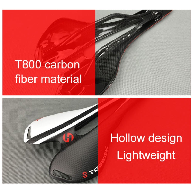 TOSEEK ロードバイク カーボンファイバーシート 自転車ホローシートサドル、3Kテクスチャー + 消光、消光（ブルー）、消光（レッド）、消光（ホワイト）、消光（イエロー）、消光（ブラック）、消光（オレンジ）、消光（グリーン）、消光（グレー）