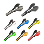 TOSEEK ロードバイク カーボンファイバーシート 自転車ホローシートサドル、3Kテクスチャー + 消光、消光（ブルー）、消光（レッド）、消光（ホワイト）、消光（イエロー）、消光（ブラック）、消光（オレンジ）、消光（グリーン）、消光（グレー）