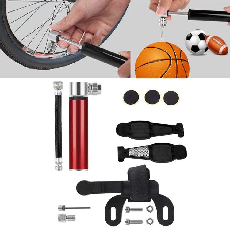 手動ミニポータブル自転車用アルミ合金ポンプ + プラスチック接着剤不要タイヤパッチ + タイヤレバー、インフレーター + プラスチック接着剤不要タイヤパッチ + タイヤレバー ブラック、インフレーター + プラスチック接着剤不要タイヤパッチ + タイヤレバー レッド