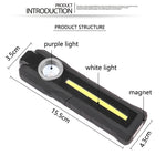 1902B Flashlight Rechargeable Lantern 4 Lighting Mode, 1902A, 1902B