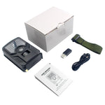 PR-200B 120 Degrees Wide Angle Lens IP56 Waterproof  12MP 1080P HD Infrared Hunting Trail Camera, Support TF Card, PIR Distance: 10-15m, PR200B