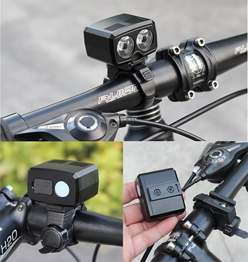 Y15 2 x CREE XPG2 500LM USB充電式LEDバイクヘッドライト フロントランプ 5モード付き、Y15
