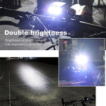 Y15 2 x CREE XPG2 500LM USB充電式LEDバイクヘッドライト フロントランプ 5モード付き、Y15