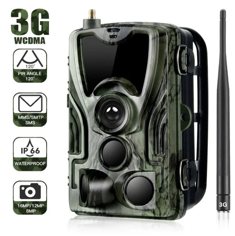 HC801G 3G WCDMA Waterproof IP66 IR Night Vision Security Hunting Trail Camera, 120 Degree PIR Angle, HC801G 3G WCDMA