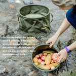 Naturehike NH20SJ040 20L PVCアウトドアキャンプ折りたたみ水貯蔵バケツ、20L