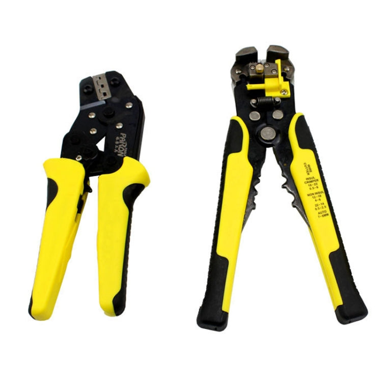 0.25-6.0mm多機能ワイヤーストリッパー＋炭素鋼圧着プライヤー＋収納バッグ工具セット、0.25-6.0mmストリッパー
