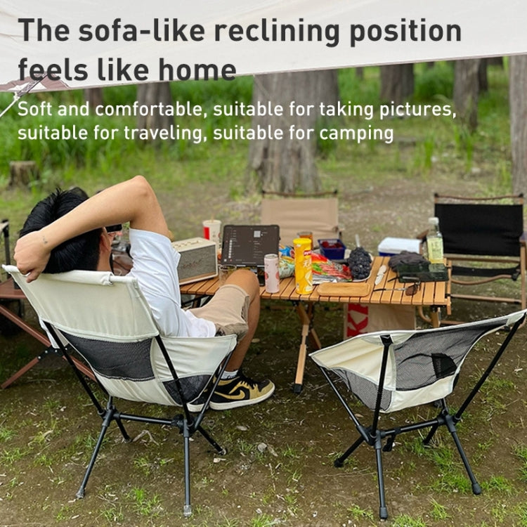 Large Outdoor Camping Leisure Beach Portable Folding Chair, Large (White), Large(Black), Large(Grey), Large(Navy Blue)