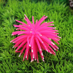 水槽用装飾品 TPR製 シミュレーション ウニボール サンゴ ポイント付き、サイズ：L、直径：13cm、13cm