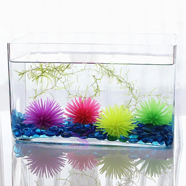 水族館用品装飾 TPRシミュレーションウニボールサンゴ、サイズ：M、直径：10cm、サイズ：M