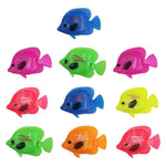 10個セット 水族館用品装飾 プラスチック浮遊偽物魚、サイズ：5*3cm、水族館偽物魚装飾