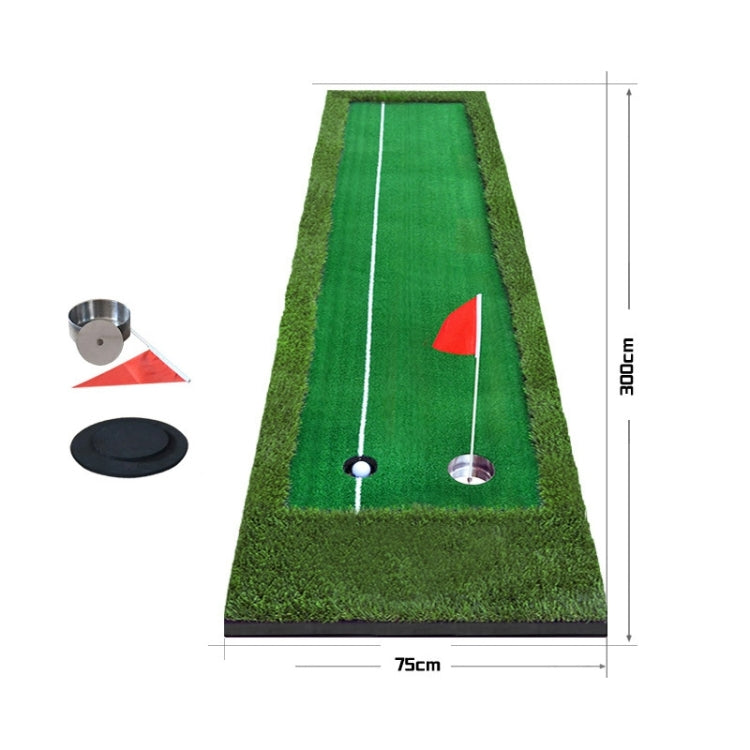 PGM ゴルフ ダブルカラー パッティングマット プッシュロッドトレーナー、サイズ：75x300cm