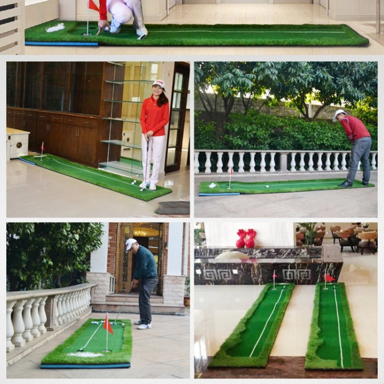 PGM ゴルフ ダブルカラー パッティングマット プッシュロッドトレーナー、サイズ：75x300cm