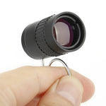 2.5x17.5mm ミニポケットミニチュア望遠鏡 指用バックル付き、2.5x17.5 ブラック、2.5x17.5 ゴールド