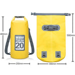 アウトドア防水ドライダブルショルダーストラップバッグ ドライサック、容量：20L、20L
