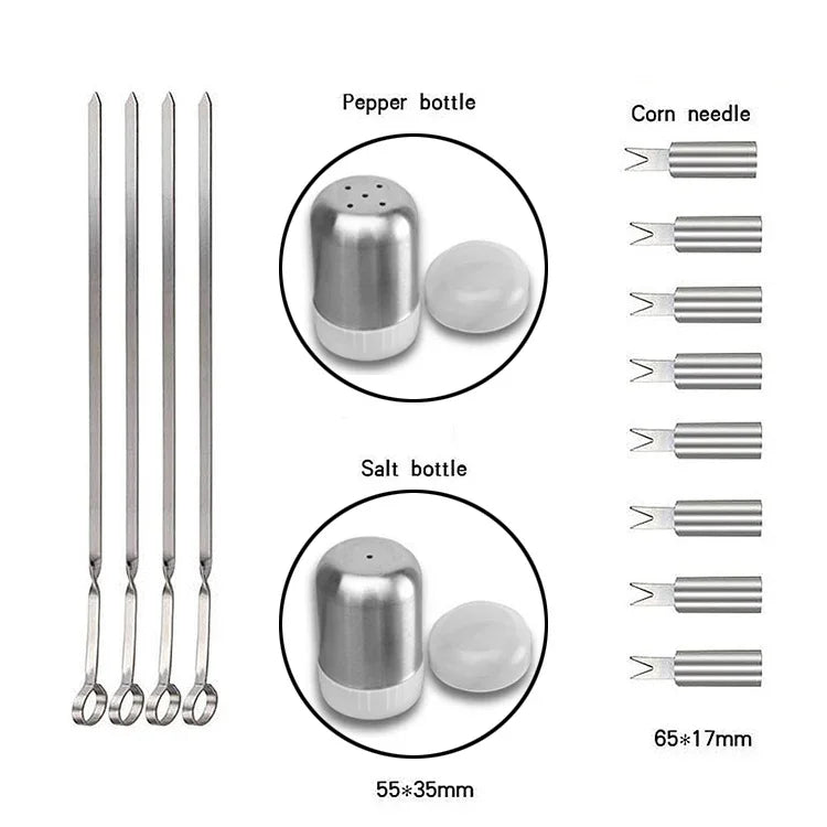 18 in 1 Outdoor Tableware Set Camping Barbecue Tableware Picnic Tool Set, 18 in 1