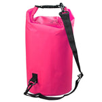Outdoor Waterproof Double Shoulder Bag Dry Sack PVC Barrel Bag, Capacity: 20L, Capacity: 20L (Sky Blue), Capacity: 20L (Yellow), Capacity: 20L (Black), Capacity: 20L (Dark Blue), Capacity: 20L (Orange), Capacity: 20L (Pink), Capacity: 20L (Green)