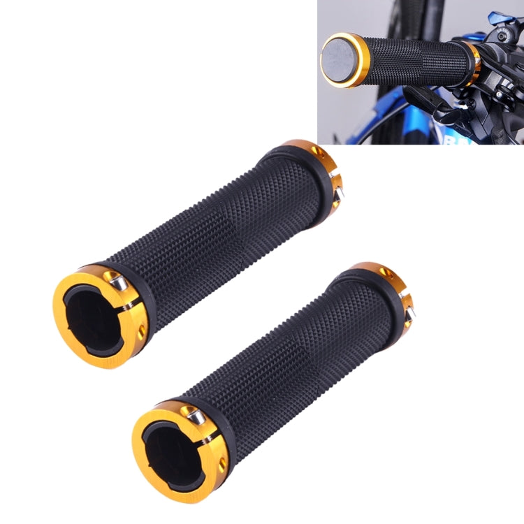 OQSPORT 2個セット バイクハンドグリップ 両側ロック ストレートバレル MTB自転車滑り止めハンドルグリップ OQSPORT 801