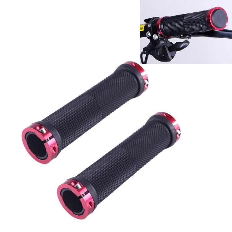 OQSPORT 2個セット バイクハンドグリップ 両側ロック ストレートバレル MTB自転車滑り止めハンドルグリップ OQSPORT 801