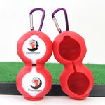 2個セット ゴルフ用シリコンダブルボール保護スリーブ ブラック2個、明るい黄色2個、ピンク2個、ダークブルー2個、グリーン2個、レッド2個、ローズレッド2個、イエロー2個