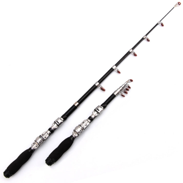 37cm ポータブル伸縮式 海釣り竿 ミニ釣り竿、伸長長さ：2.3m、2.3m