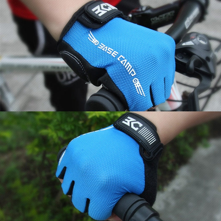 BaseCamp BC-204 自転車用ハーフフィンガーグローブ ライクラ生地 サイクリンググローブ、サイズ: XL、サイズ: XL