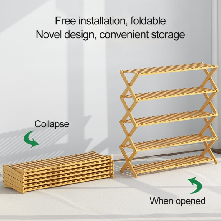 6-Layer Balcony Living Room Collapsible Solid Wood Flower Stand Potted Planting Shelves, Length: 100cm, 100cm 6-Layer