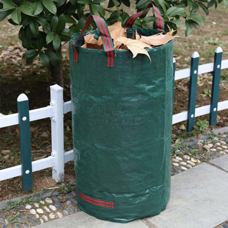 132ガロン 500L PP製ガーデン落ち葉袋 グリーン廃棄物袋 サイズ: 80cm x 100cm、500L