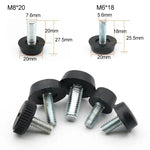 50個入り 調整可能フットパッド 家具用ネジサポートスタブ、M8x20、M8x20