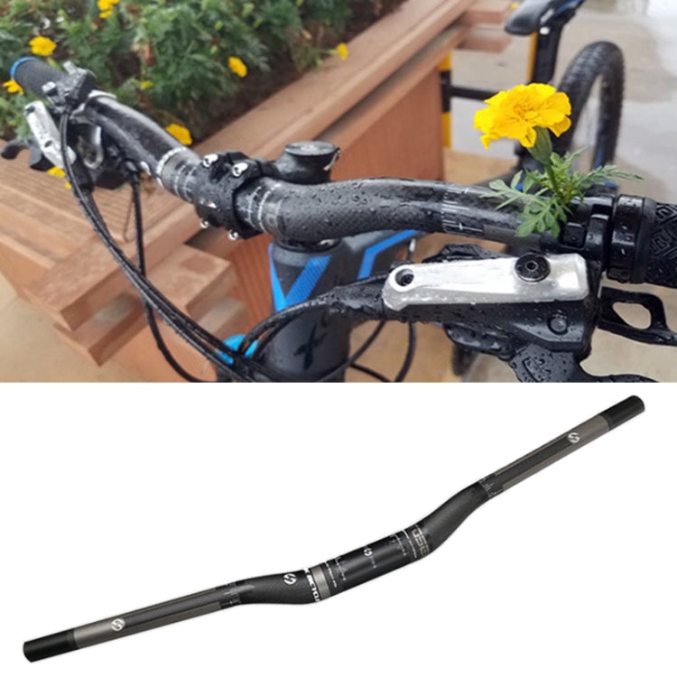 TOSEEK フルカーボンファイバー ロードバイク ベントハンドルバー、サイズ：620mm（マット）、620mm