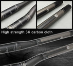 TOSEEK フルカーボンファイバー ロードバイク ベントハンドルバー、サイズ：620mm（マット）、620mm