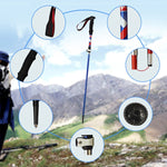 5 Node Portable Foldable Aluminium Alloy Alpenstocks Trekking Poles, Folding Length : 28.5CM, Folding Length : 28.5CM (Blue), Folding Length : 28.5CM (Red), Folding Length : 28.5CM (Black), Folding Length : 28.5CM (Green)