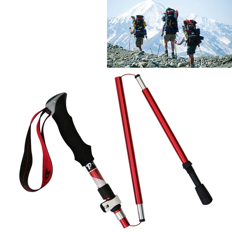 5 Node Portable Foldable Aluminium Alloy Alpenstocks Trekking Poles, Folding Length : 28.5CM, Folding Length : 28.5CM (Blue), Folding Length : 28.5CM (Red), Folding Length : 28.5CM (Black), Folding Length : 28.5CM (Green)