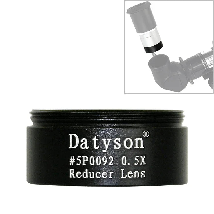 Datyson 5P0092 粗ネジ 天文望遠鏡アクセサリー 1.25インチ 0.5X 焦点距離短縮レンズ 減光レンズ, 5P0092 粗ネジ