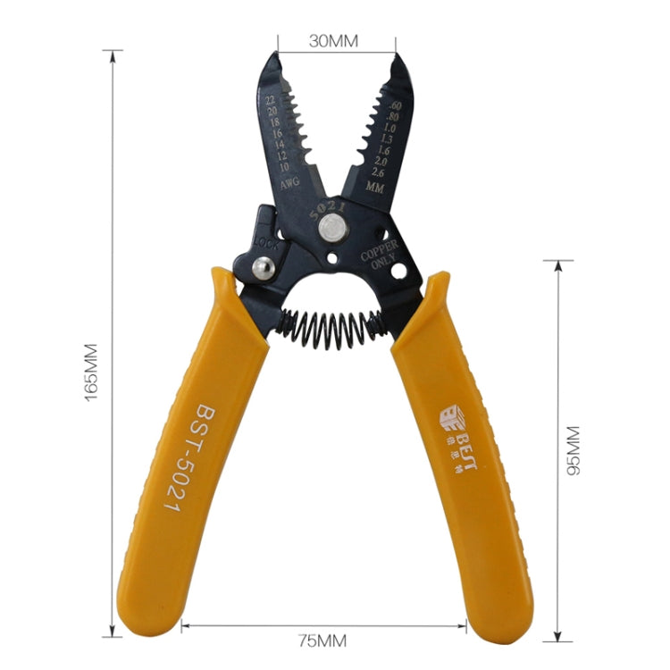 BEST-5021 0.6～2.6mm携帯用圧着工具ケーブルストリッピングワイヤーストリッピングプライヤー、BEST-5021