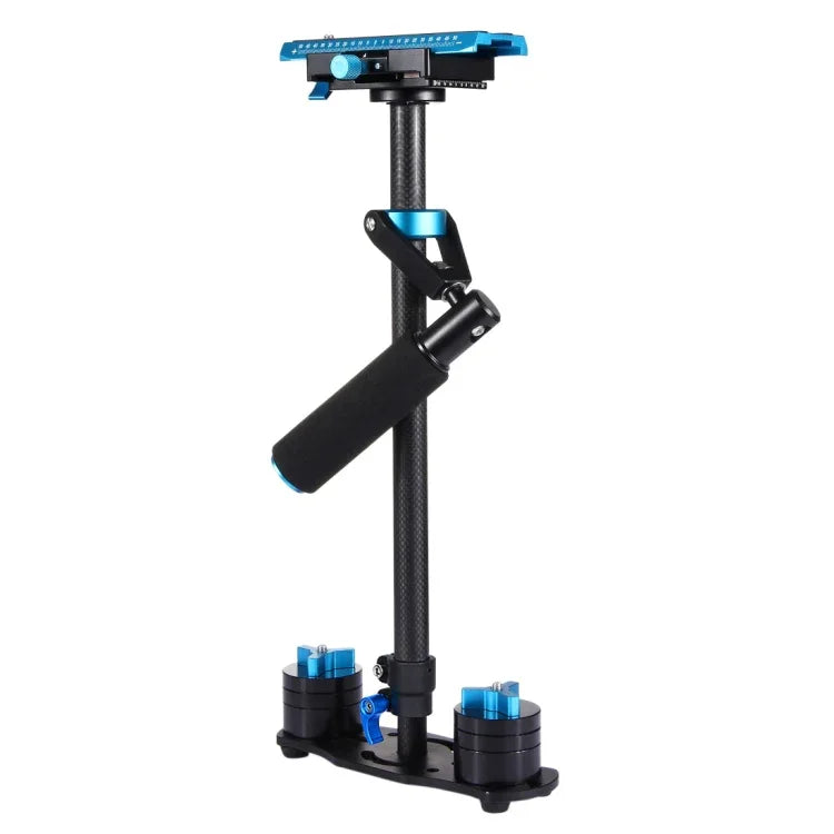 PULUZ 38.5-61cm カーボンファイバー ハンドヘルドスタビライザー DSLR & DVデジタルビデオ＆カメラ用、耐荷重範囲: 0.5-3kg、P60T ブルー、P60T レッド