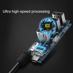 ORICO W5P-U3-30 4ポート USB 3.0 デスクトップハブ 30cm マイクロUSBケーブル電源付き、W5P-U3-30 ブラック