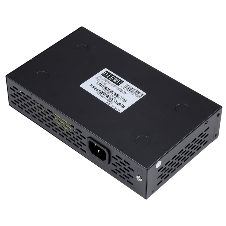 8ポート 10/100Mbps POEスイッチ IEEE802.3af パワーオーバーイーサネット ネットワークスイッチ IPカメラ VoIP電話 APデバイス用、8ポート ブラック