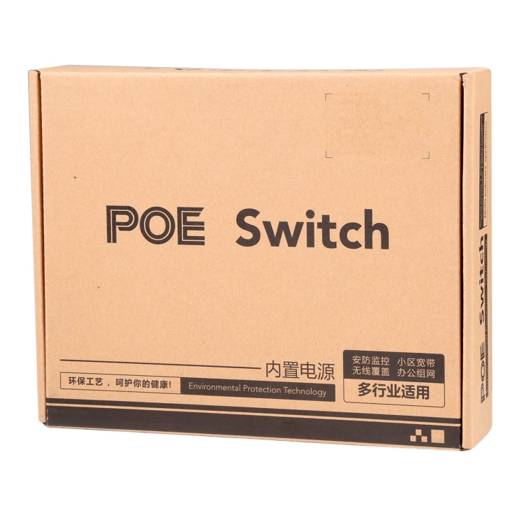 8ポート 10/100Mbps POEスイッチ IEEE802.3af パワーオーバーイーサネット ネットワークスイッチ IPカメラ VoIP電話 APデバイス用、8ポート ブラック