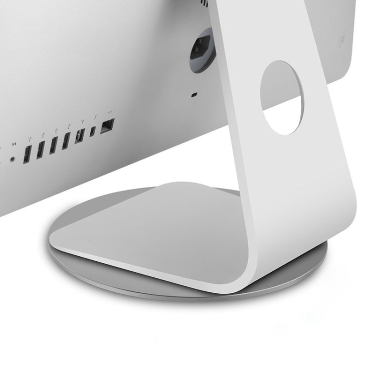 AP-5M iMacコンピューターモニター用アルミ合金ベース 360度回転可能シャーシサポートホルダー