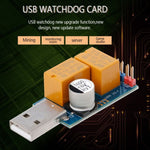 USBウォッチドッグカード ダブルリレー 無人自動再起動 ブルースクリーンクラッシュタイマー 再起動 24時間マイニングサーバー ゲーミング用